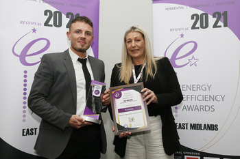 Prize being presented to Compliant EPC Ltd