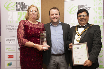 Prize being presented to Bracknell Forest Council